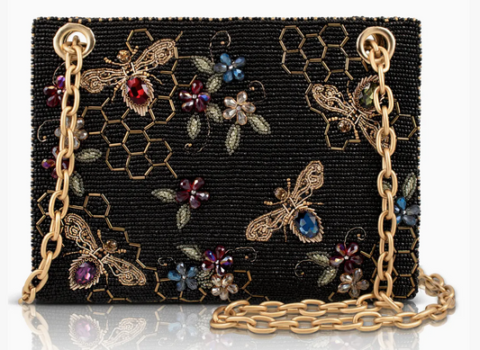 Haute Hive Bees and Honeycomb Handbag