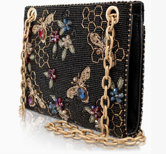 Haute Hive Bees and Honeycomb Handbag